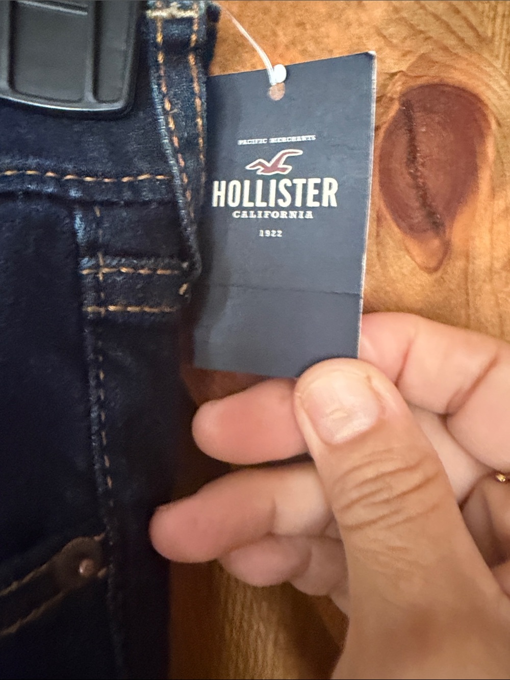 Hollister Dark Blue Women's Slim Bootcut Jeans - Picture 3 of 6